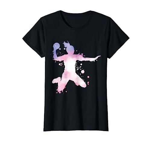 Handball Retro Handballerin für Handballspielerin Mädchen T-Shirt von Handball Coole Geschenkidee Handballer Outfit Shop