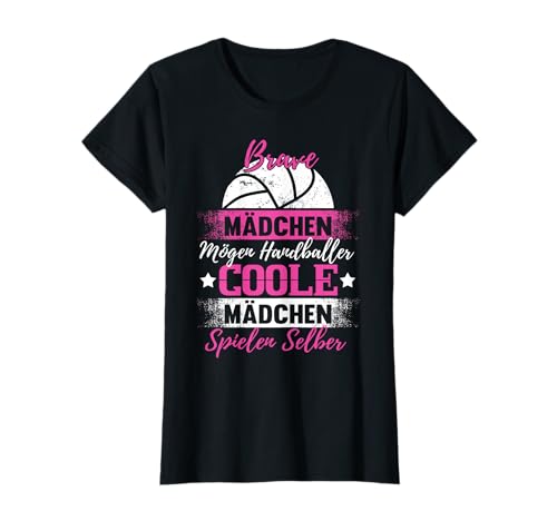 Handball Frauen Hobby Kleidung Deko & Geschenk - Lustig Coole Mädchen spielen Handball Spruch Handballerin T-Shirt - Frauen, Mädchen - Schwarz - S Handball Frauen Hobby Kleidung Deko & Geschenk - Lustig Coole Mädchen spielen Handball Spruch Handballerin T-Shirt - Frauen, Mädchen - Schwarz - S von Handball Frauen Hobby Kleidung Deko & Geschenk