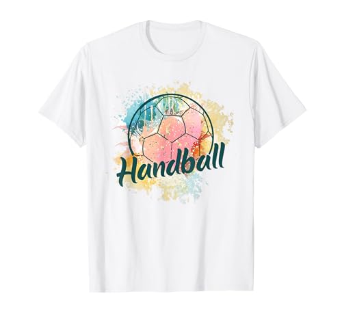 Handballspielerin Mädchen Ballsport Damen Handball T-Shirt Handballspielerin Mädchen Ballsport Damen Handball T-Shirt von Handball Frauen Zubehör Handballspieler Mädchen
