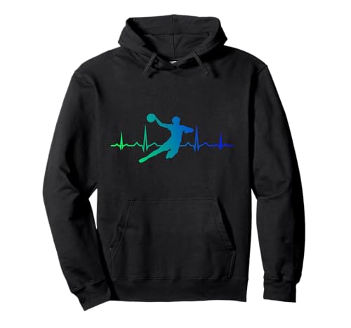 Handball Kinder Herzschlag Handballer Herren Damen Pullover Hoodie Handball Kinder Herzschlag Handballer Herren Damen Pullover Hoodie von Handball Geschenke für Handballer Zubehör Kinder