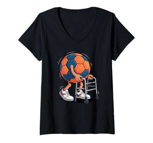 Damen Handballspieler im Ruhestand Pensionierung T-Shirt mit V-Ausschnitt Damen Handballspieler im Ruhestand Pensionierung T-Shirt mit V-Ausschnitt von Handball Gift For A Handball Player