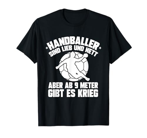 Handballer Sind Lieb Und Nett Männer Lustiges Handball T-Shirt Handballer Sind Lieb Und Nett Männer Lustiges Handball T-Shirt von Handball Kleidung