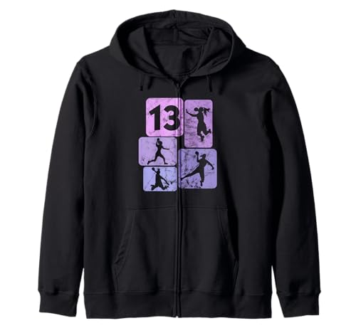 13. Geburtstag Handballer 13 Jahre Mädchen Handball Kapuzenjacke 13. Geburtstag Handballer 13 Jahre Mädchen Handball Kapuzenjacke von Handball Mädchen Geschenke Kinder Geburtstagsshirt