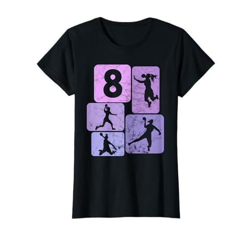8. Geburtstag Handballer 8 Jahre Mädchen Handball T-Shirt 8. Geburtstag Handballer 8 Jahre Mädchen Handball T-Shirt von Handball Mädchen Geschenke Kinder Geburtstagsshirt