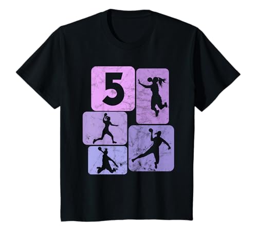5. Geburtstag Handballer 5 Jahre Mädchen Handball T-Shirt 5. Geburtstag Handballer 5 Jahre Mädchen Handball T-Shirt von Handball Mädchen Geschenke Kinder Geburtstagsshirt