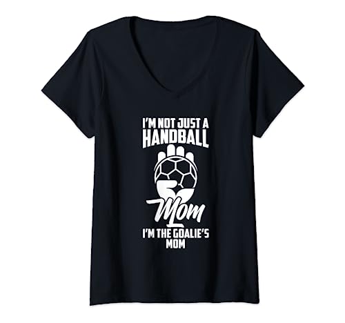 Damen Handball Mom Torwart, Handballspieler, Sportspiel, Handball T-Shirt mit V-Ausschnitt Damen Handball Mom Torwart, Handballspieler, Sportspiel, Handball T-Shirt mit V-Ausschnitt von Handball Player Game