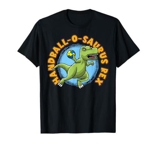 Handballspieler T-Rex Kinder Dinosaurier Handball T-Shirt Handballspieler T-Rex Kinder Dinosaurier Handball T-Shirt von Handball Player Gift Funny