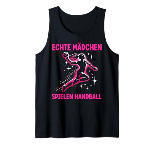 Echte Mädchen Spielen Handball Handballer Handball Spieler Tank Top von Handball Team Handballer Sport Handball Fans
