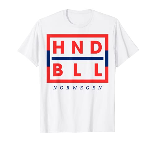 Noreg Fan Trikot - HNDBLL Handballer Geschenk T-Shirt von Handball Trikot Norwegen HND BLL Mannschaft