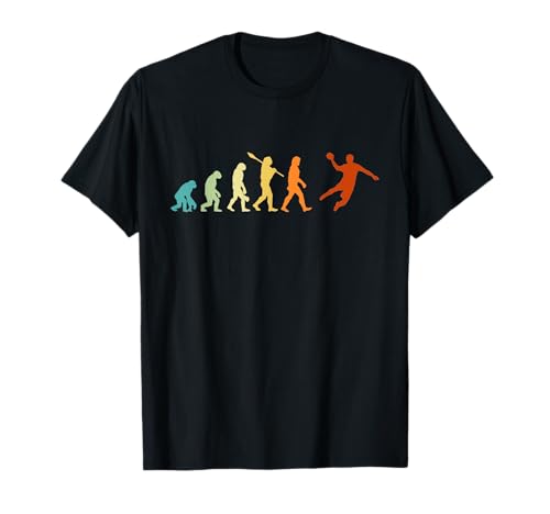 Handball Trikot Kinder Herren Junge Retro Handball Evolution T-Shirt von Handball Tshirt für Handballer und Handball Fans