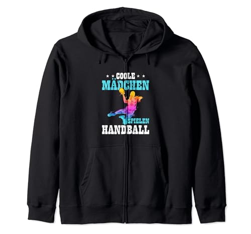 Lustiges Damen Coole Mädchen Spielen Handball Kapuzenjacke Lustiges Damen Coole Mädchen Spielen Handball Kapuzenjacke von Handballerin Handball Design