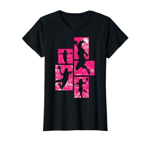 Handballspielerin Handballerin Mädchen Damen Handballverein T-Shirt Handballspielerin Handballerin Mädchen Damen Handballverein T-Shirt von Handballmannschaft Handball Zubehör Sport Frauen