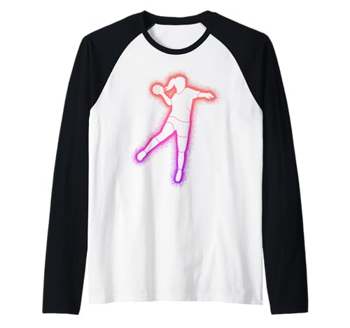 Handball Damen Handballspieler Kinder Mädchen Handballerin Raglan von Handballspieler Handball Spieler Verein Handballer