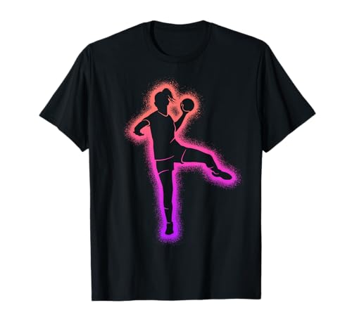 Handball Frauen Handballspieler Mädchen Kinder Handballerin T-Shirt von Handballspieler Handball Spieler Verein Handballer
