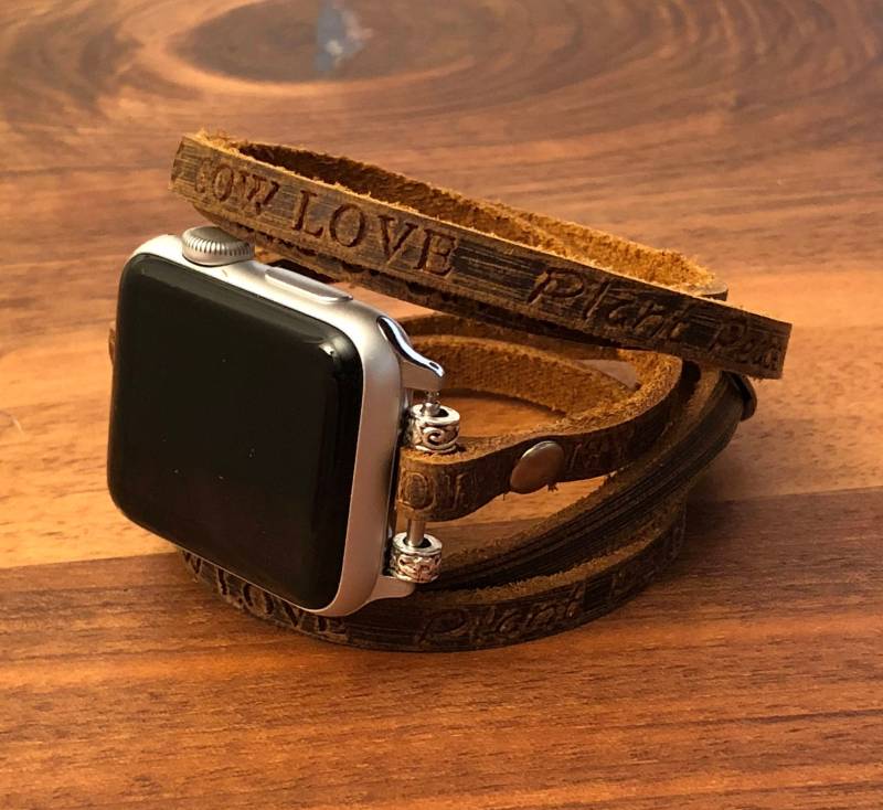 Lederarmband Für Apple Watch 38/40/42/44 Mm Multi-Wickelarmband von HandcraftedInTheUK