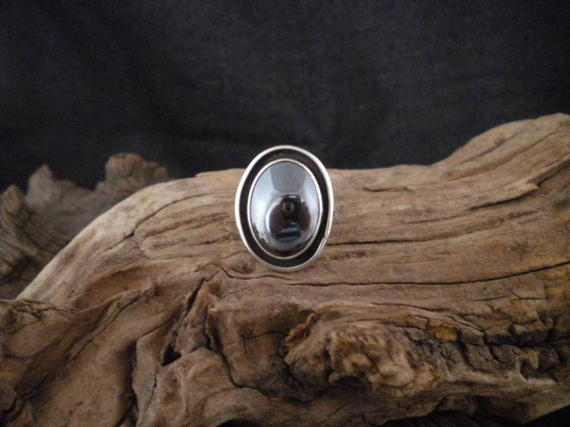 Größe 5, 5 Hämatin Sterlingsilber Ring Signiert Stück Handmade Handcraftedswdesigns von HandcraftedSWDesigns