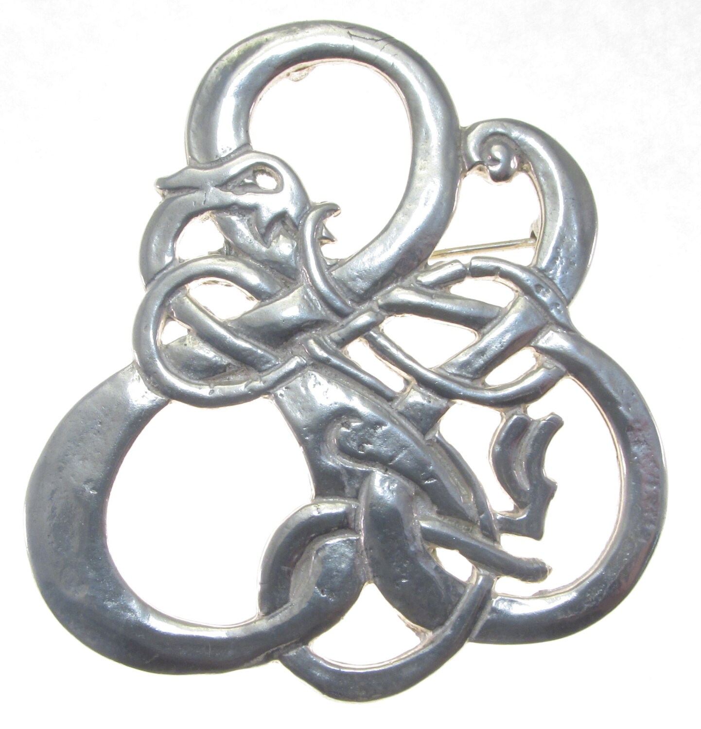 sterling Silber Kjusta Brosche sterling Silber Kjusta Brosche von Handcraftedsterling