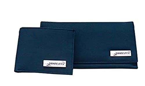 Handcuffs Portmonee Set Pärchen Geschenk Set für Pärchen Damen Herren, Blue Basics, one size, Casual von Handcuffs