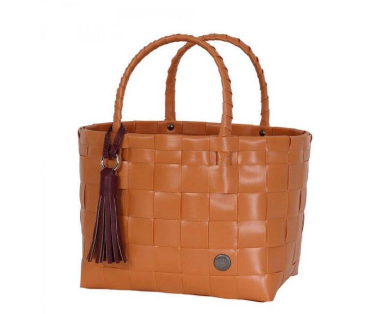 Handed By Einkaufskorb Handed By Shopper Paris Mini Pumpkin Orange mit Quaste in Mulberry Pur von Handed By