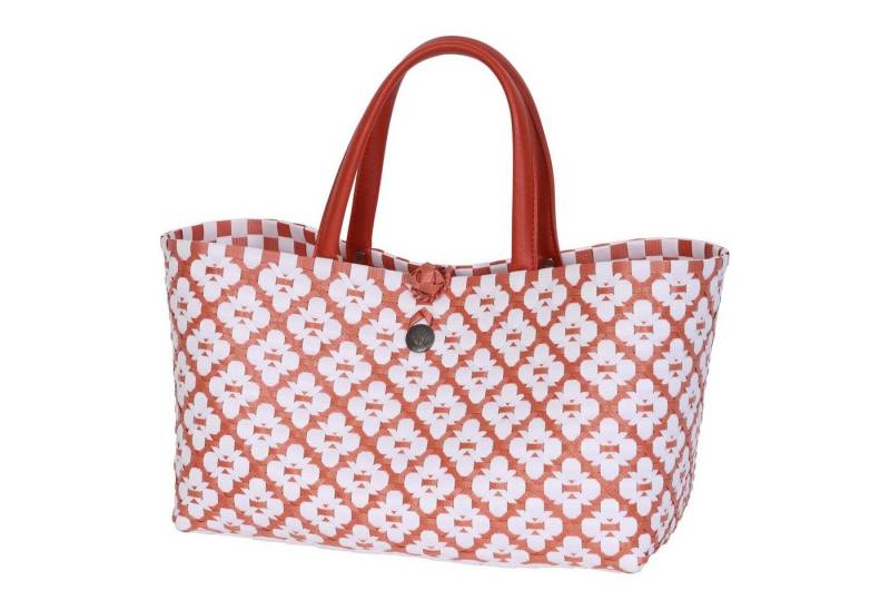 Handed By Handtasche Mini Motif Bag - Handbag with white pattern size S von Handed By