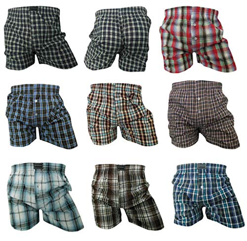 6er Pack Herren Boxershorts Webboxershorts Streifen Webboxer Karo BW Unterwäsche Mod 021b Größen L 6er Pack Herren Boxershorts Webboxershorts Streifen Webboxer Karo BW Unterwäsche Mod 021b Größen L von Handelsfreunde