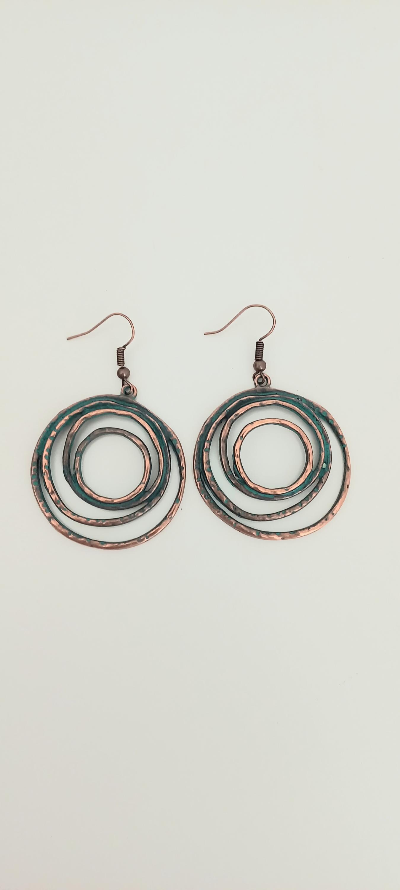 Vintage Bronzefarbene Ohrringe - Türkis Boho Ethno-Ohrringe Geschenk Für Ihre Liebe Hippie-Ohrringe Vintage Bronzefarbene Ohrringe - Türkis Boho Ethno-Ohrringe Geschenk Für Ihre Liebe Hippie-Ohrringe von HandemadebyIma