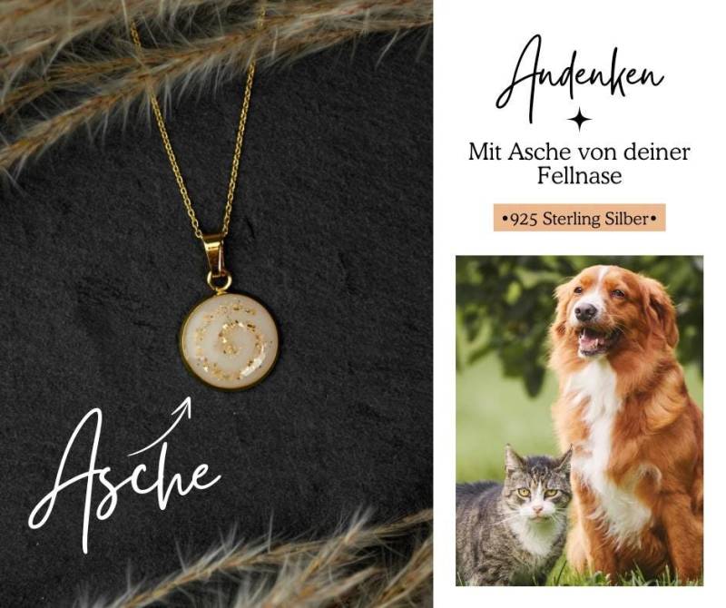 Aschekette Andenken Mit Asche Aschekette Andenken Mit Asche von HandgemachtbyIsabel