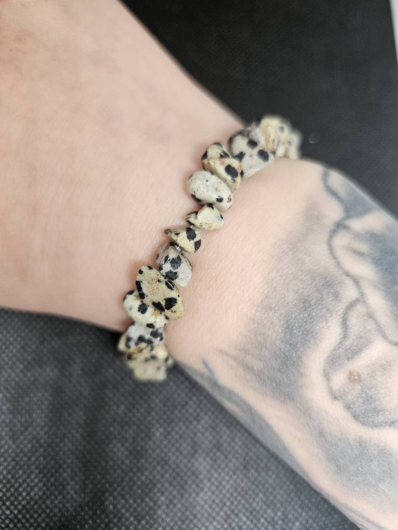 Armband | Spirituell Dalmatiner Jaspis Heilstein von HandgemachtbySaskia