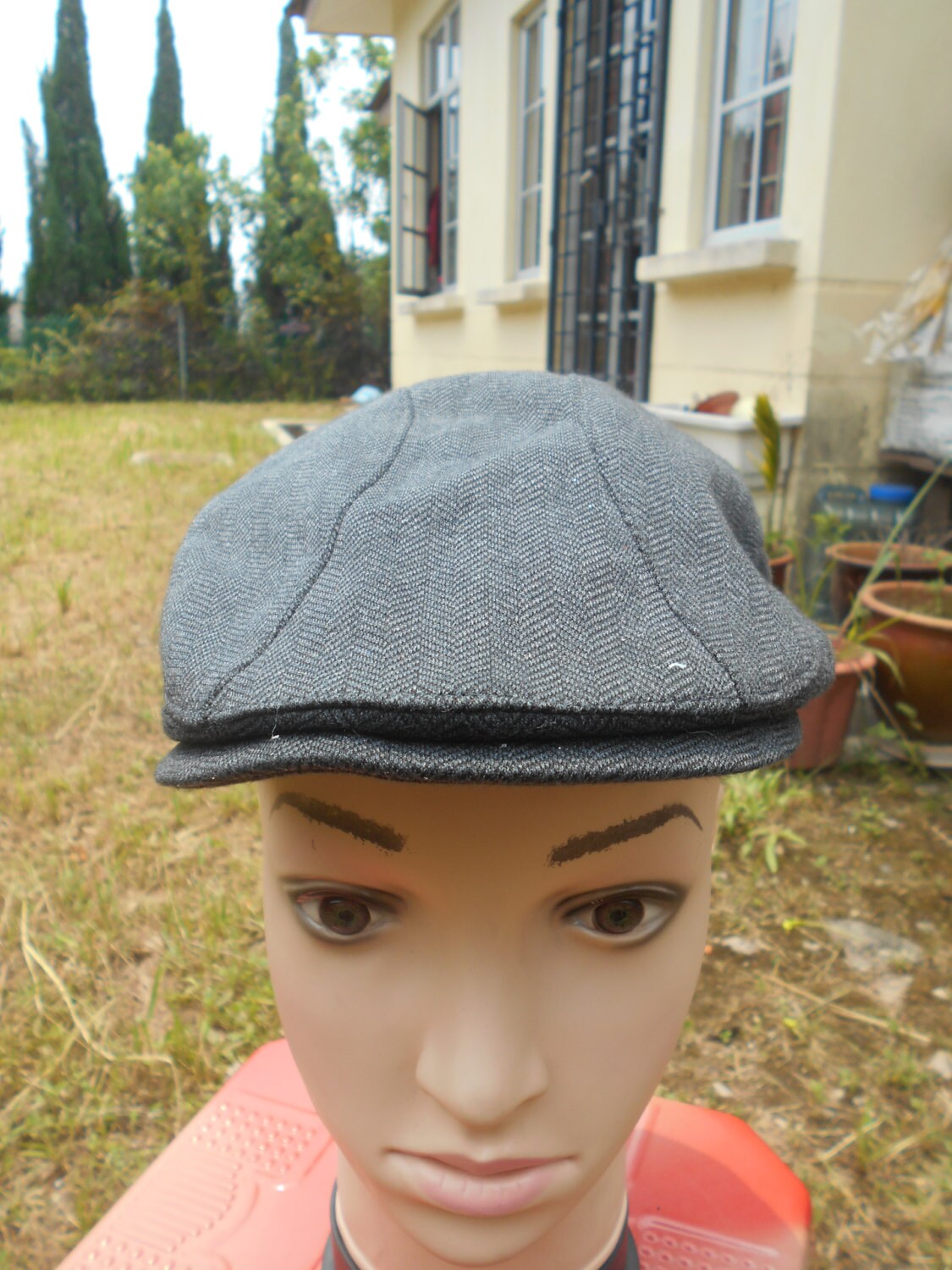 Seltene Vintage Hiroko Koshino Newsboy Mütze, Geschenk Für Ihn | 256 von HandkerchiefmasteR