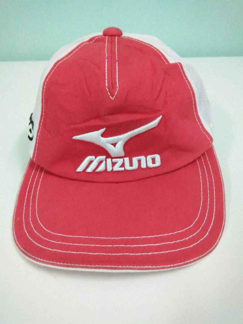 Seltene Vintage Mizuno Hutmütze, Großes Logo, Gesticktes Logo Ausbuchstabieren | 364 von HandkerchiefmasteR