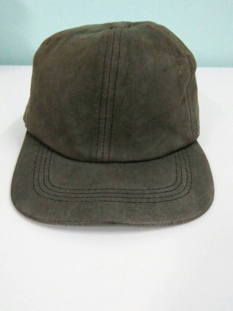 Seltene Vintage Rock N Roll Cafe Hut Kappe, Lederkappe | 378 von HandkerchiefmasteR