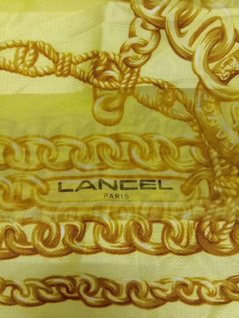 Seltener Vintage Lancel Paris Schal von HandkerchiefmasteR