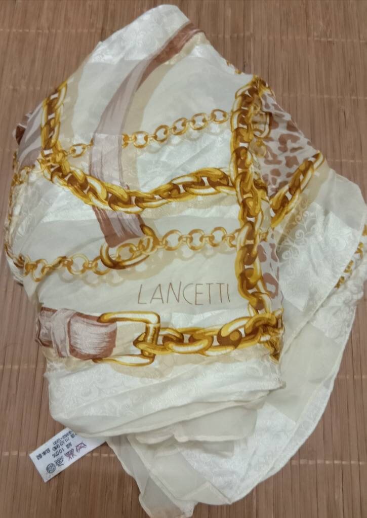 Seltener Vintage Lancetti Schal von HandkerchiefmasteR