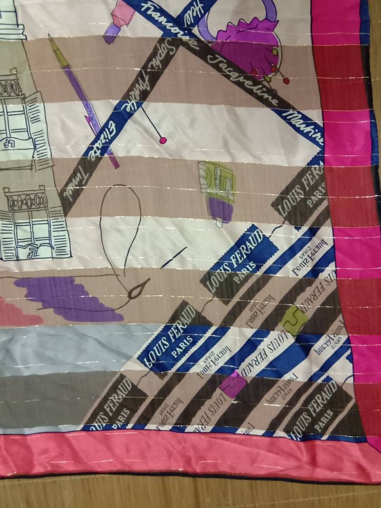 Seltener Vintage Louis Feraud Paris Schal Seltener Vintage Louis Feraud Paris Schal von HandkerchiefmasteR
