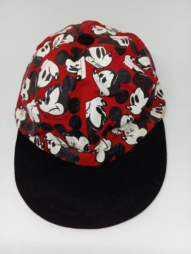 Seltener Vintage Mickey Mouse Hut, Vollprint-Hut, Mickymaus | 595 von HandkerchiefmasteR