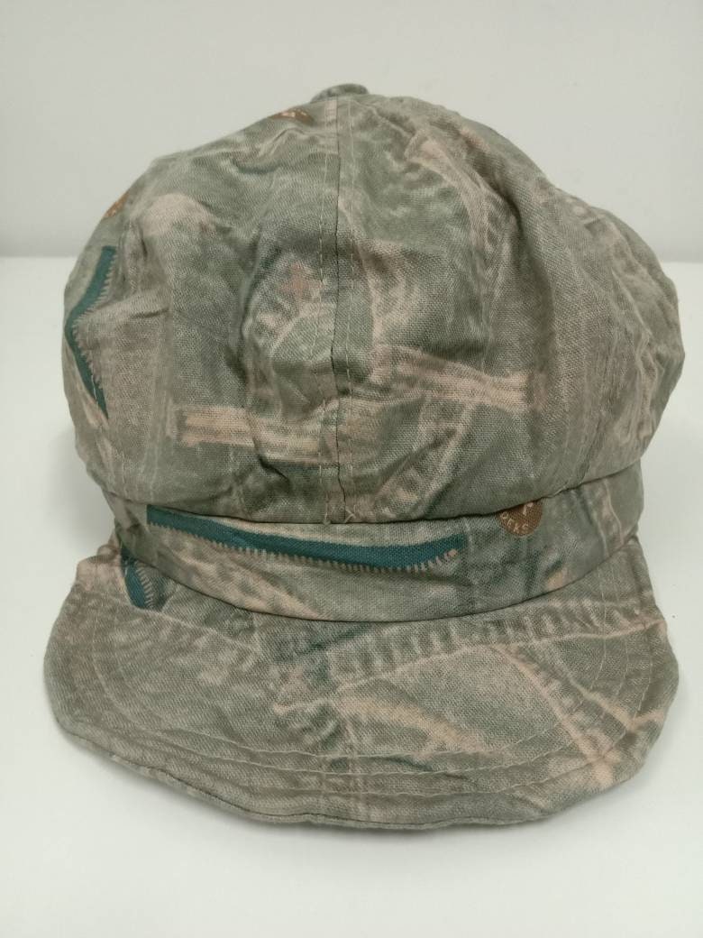 Seltener Vintage Rider Hut, Abstraktes Design, Unikat | 688 von HandkerchiefmasteR