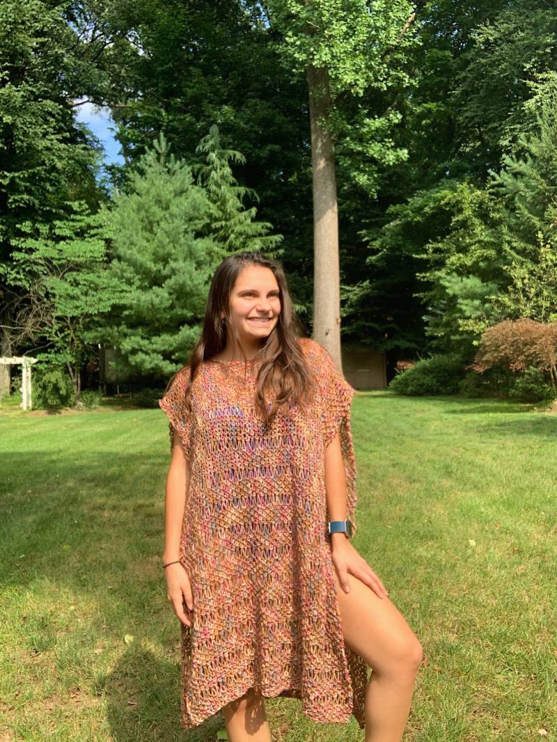 Strick Strand Cover-Up, Festival Kleid, Sommer Outfit von HandknitsByMandie