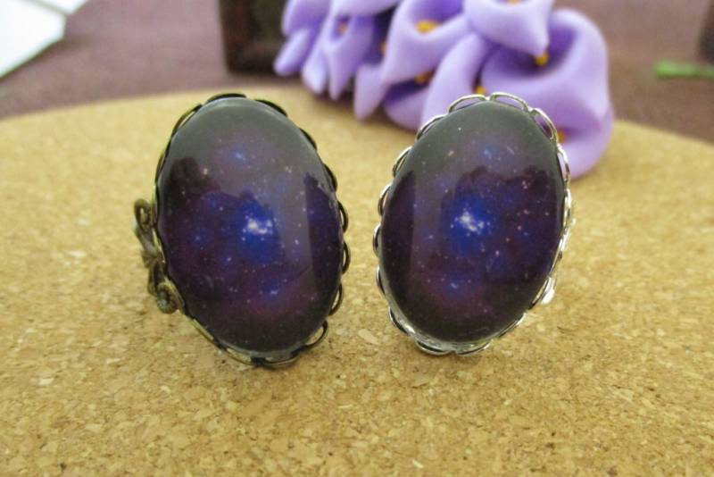 Ringblende Für Finished Glascabochons-18×25 Mm-B3009-C von Handlry