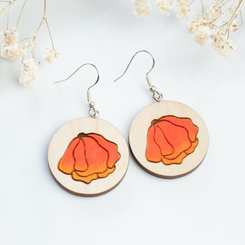 Handpainted Wooden Red Poppy Earrings, Flower Beautiful Handmade Gift For Everyone, Floral Her von HandlyStudioStore