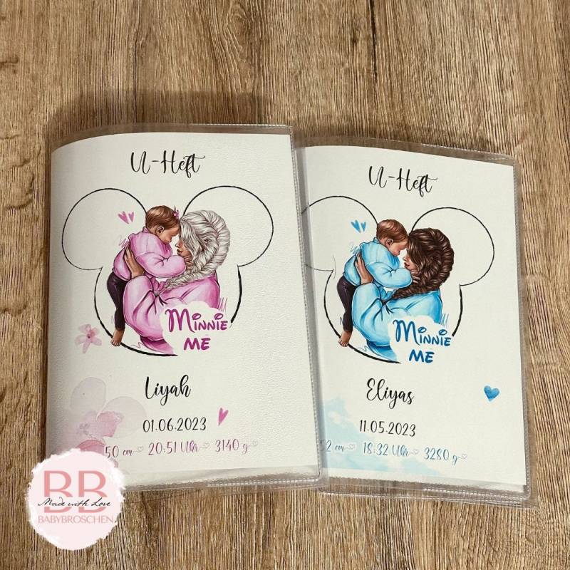 U-Heft Hülle Minnie Me Untersuchungshefthülle, Personalisiert Mit Namen, Schutzhülle, Geschenk Zur Geburt, Inpfpass, Impfpasshülle U-Heft Hülle Minnie Me Untersuchungshefthülle, Personalisiert Mit Namen, Schutzhülle, Geschenk Zur Geburt, Inpfpass, Impfpasshülle von HandmBabybroschen