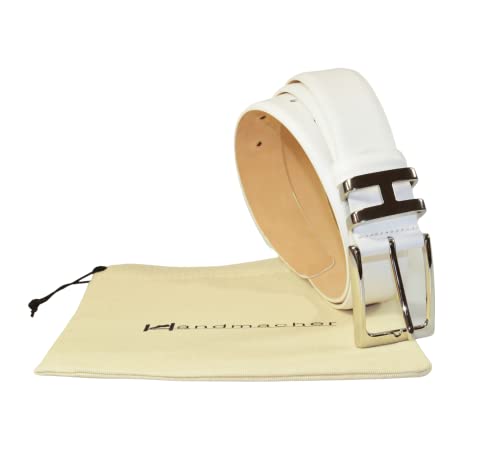 Handmacher Ledergürtel Kalbleder 100 Kalbleder Weiß Handmacher Ledergürtel Kalbleder 100 Kalbleder Weiß von Handmacher