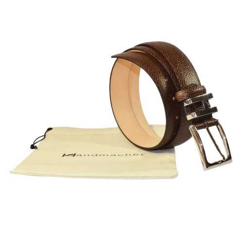 Handmacher Ledergürtel Scotch Leder Scotch mocca 90 von Handmacher