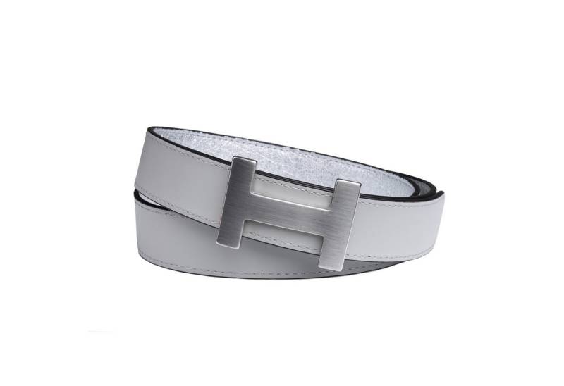 Handmade by CASSANDRA Wendegürtel "Two Sides" mit edler H-Schließe - ECHT LEDER Wendegürtel mit Geschenkbox von Handmade by CASSANDRA