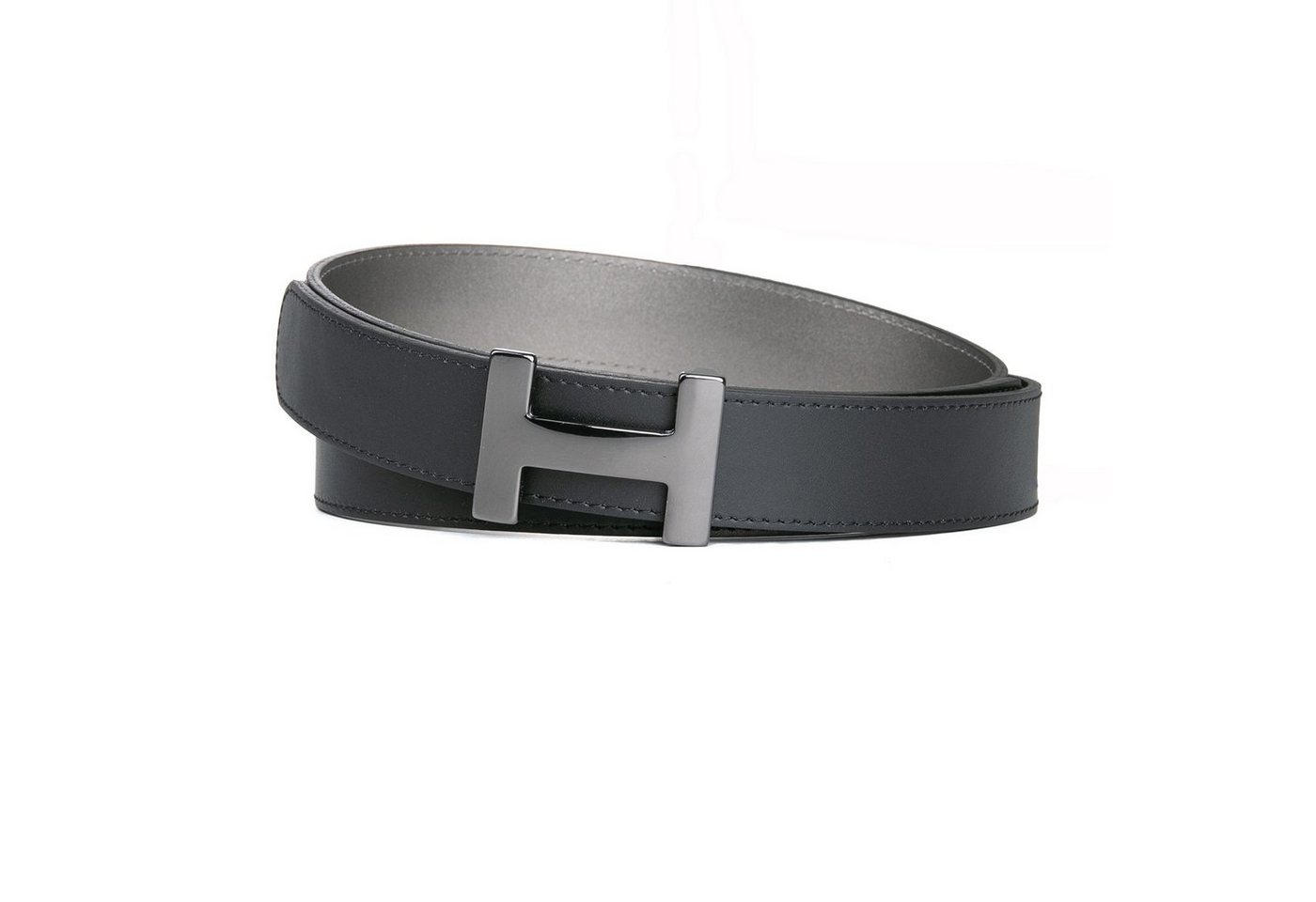 Handmade by CASSANDRA Wendegürtel "Two Sides" mit edler H-Schließe - ECHT LEDER Wendegürtel von Handmade by CASSANDRA