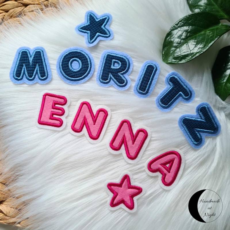 Buchstabenapplikation, Buchstabe Gestickt, Aufnäher, Patch, Applikation, Aufbügler, Bügelbild, Flicken, Stickapplikation, Zum Aufbügeln von HandmadeAtNight