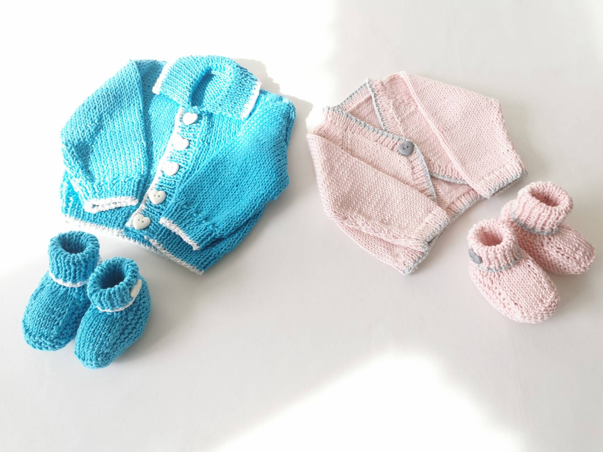 Handgefertigte Baumwolle Baby Bolero & Booties Set Neugeborenes Geschenk Handgefertigte Baumwolle Baby Bolero & Booties Set Neugeborenes Geschenk von HandmadeBabyStore