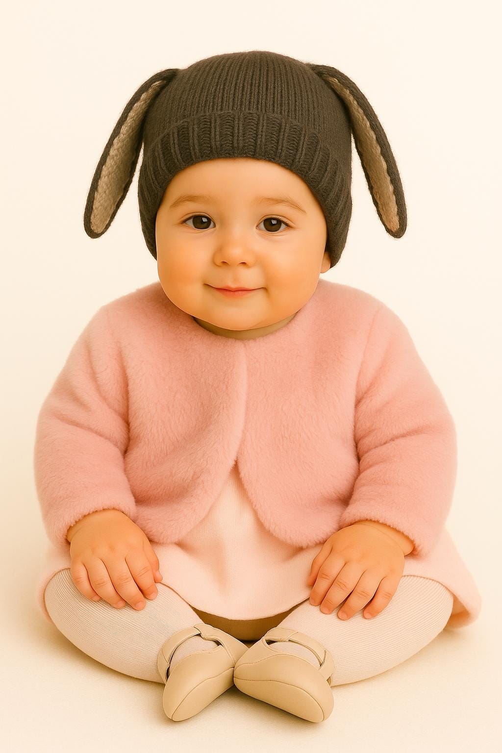 Handgestrickte Häschen-Kaninchen-Kindermütze Weiche Wollmütze Für Kühlere Tage von HandmadeBabyStore