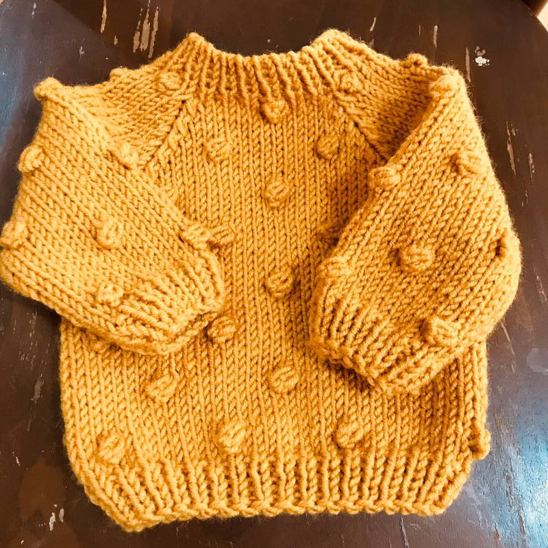 Neugeborenen Popcorn Strickpullover 25% Wolle Baby Outfit von HandmadeByAtlas