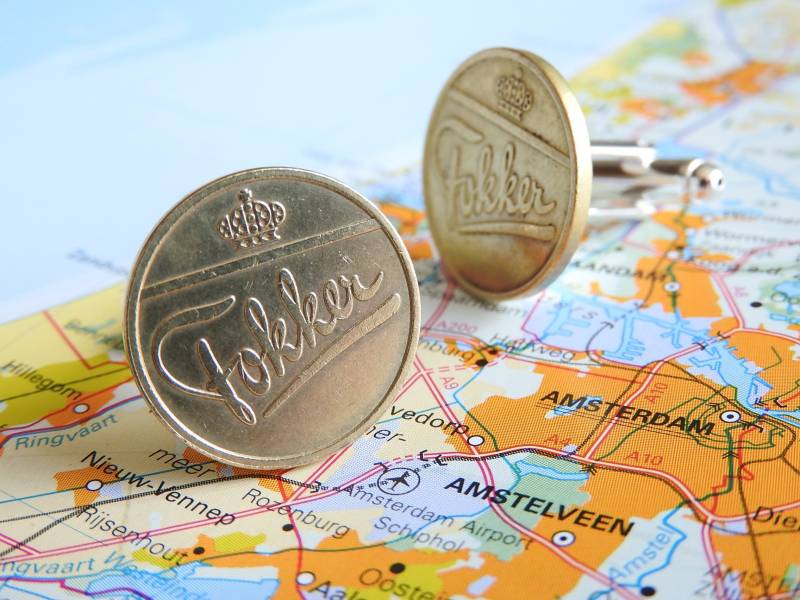 Limitierte Auflage Fokker-Token-Manschettenknöpfe - Flugzeug Amsterdam Holland Niederlande Bräutigam-Manschettenknöpfe Luft- Und von HandmadeByCharlie0