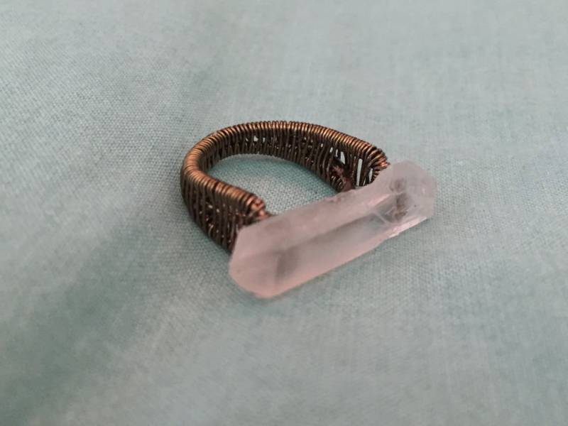 Verpackte Drahtring Quarz von HandmadeByHoang